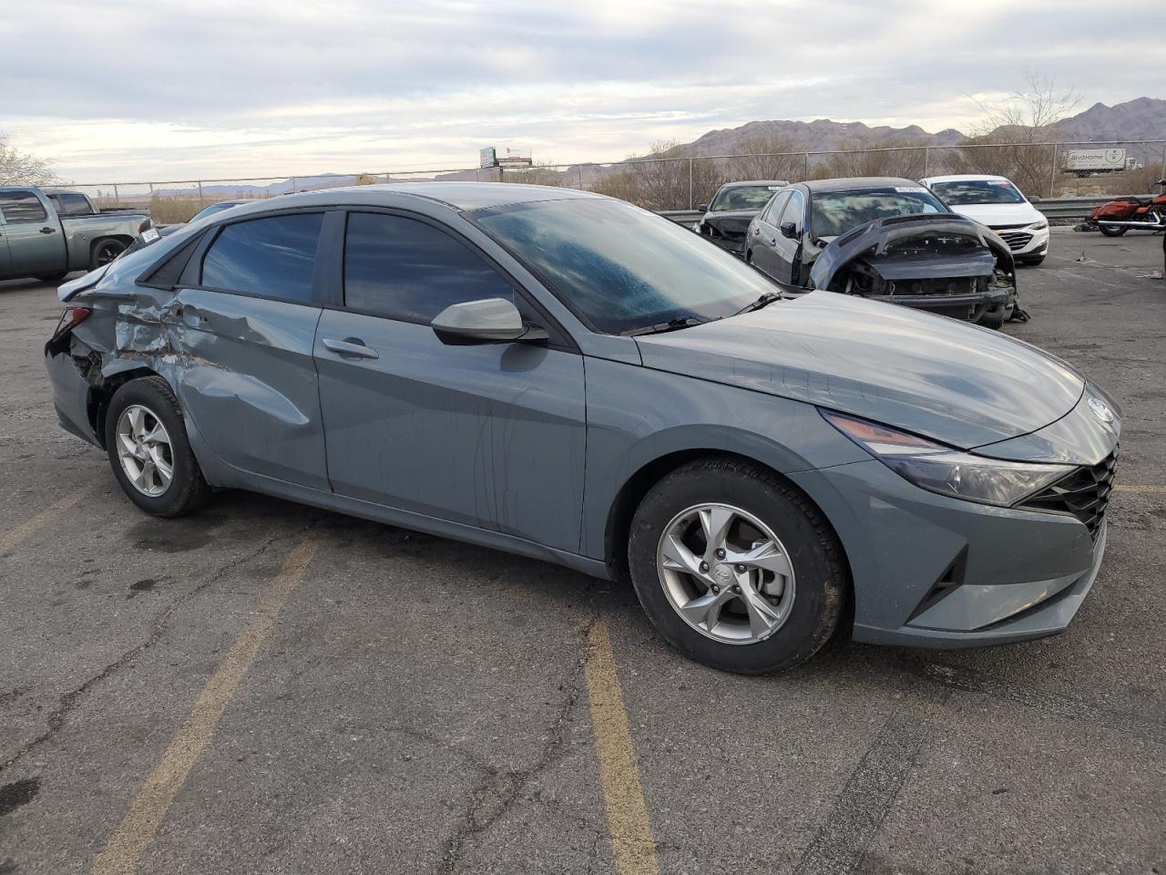 2022 Hyundai Elantra VIN KMHLL4AG8NU335462 Copart auction photo, rear end / side damage thumbnail 4