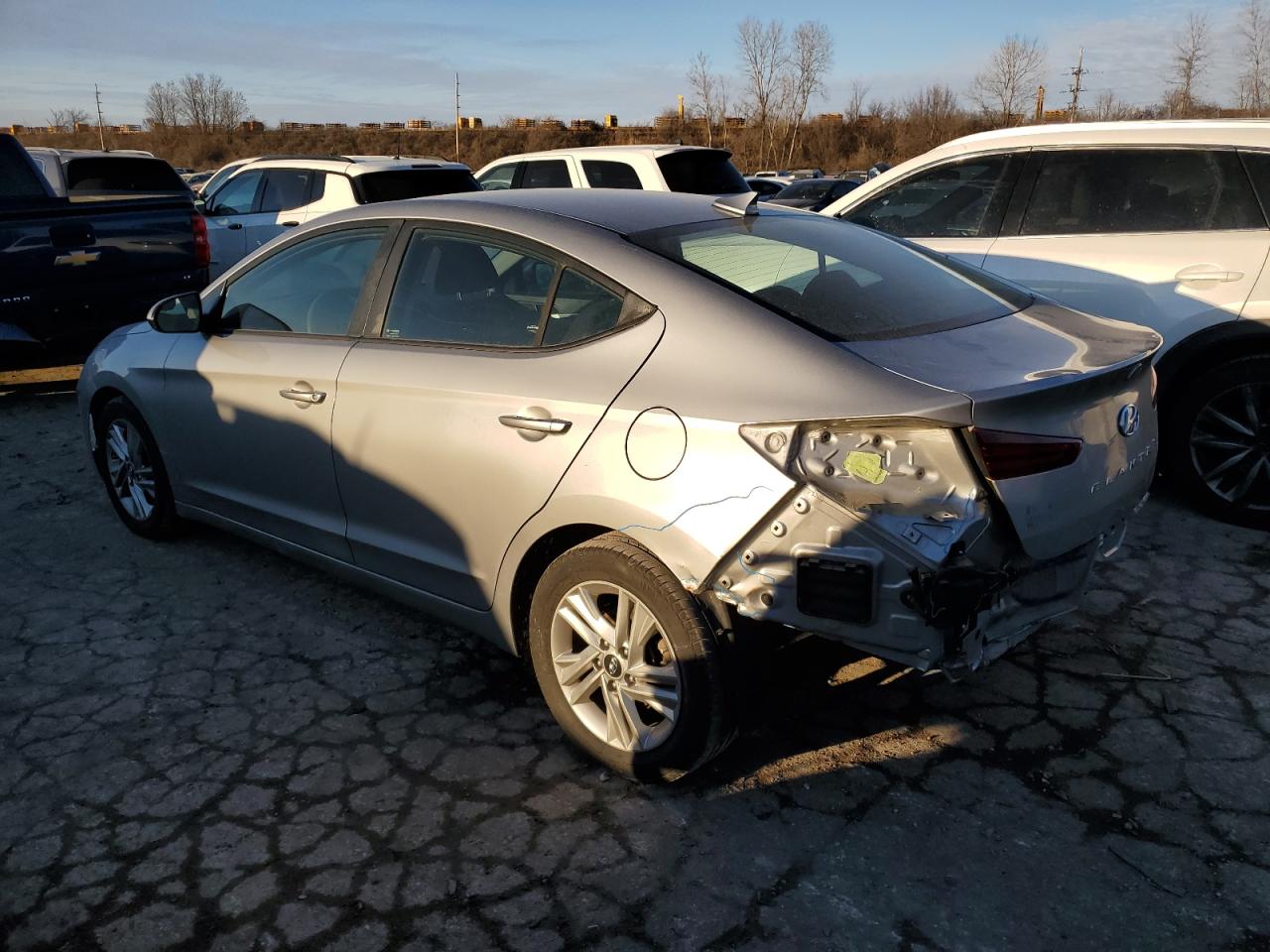 2020 Hyundai Elantra VIN 5NPD84LF1LH575524 Copart auction photo, rear end damage thumbnail 2