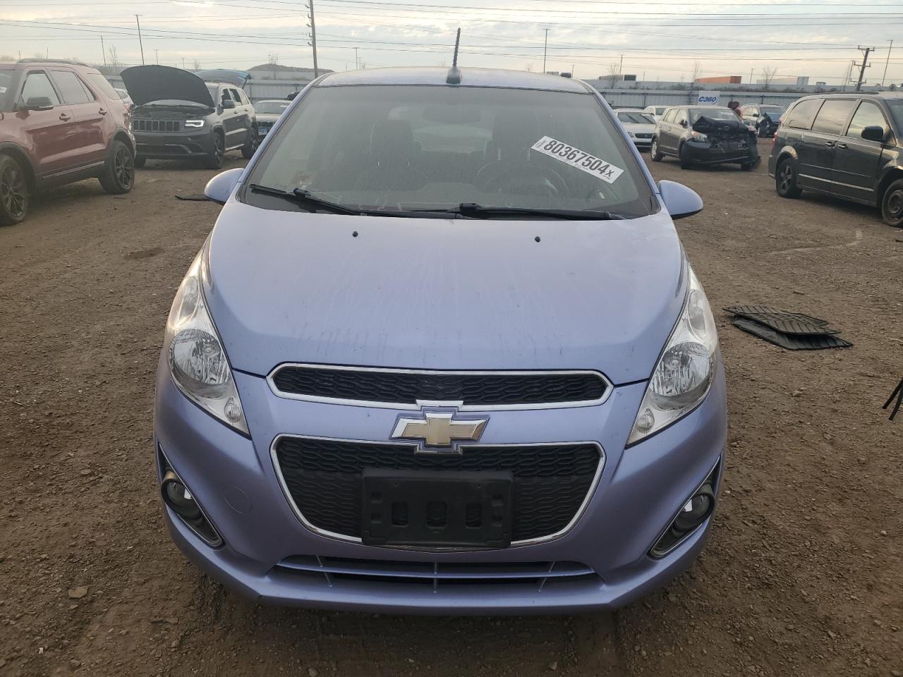 2014 Chevrolet Spark VIN KL8CB6S92EC458434 Copart auction photo, side / rear end damage thumbnail 5