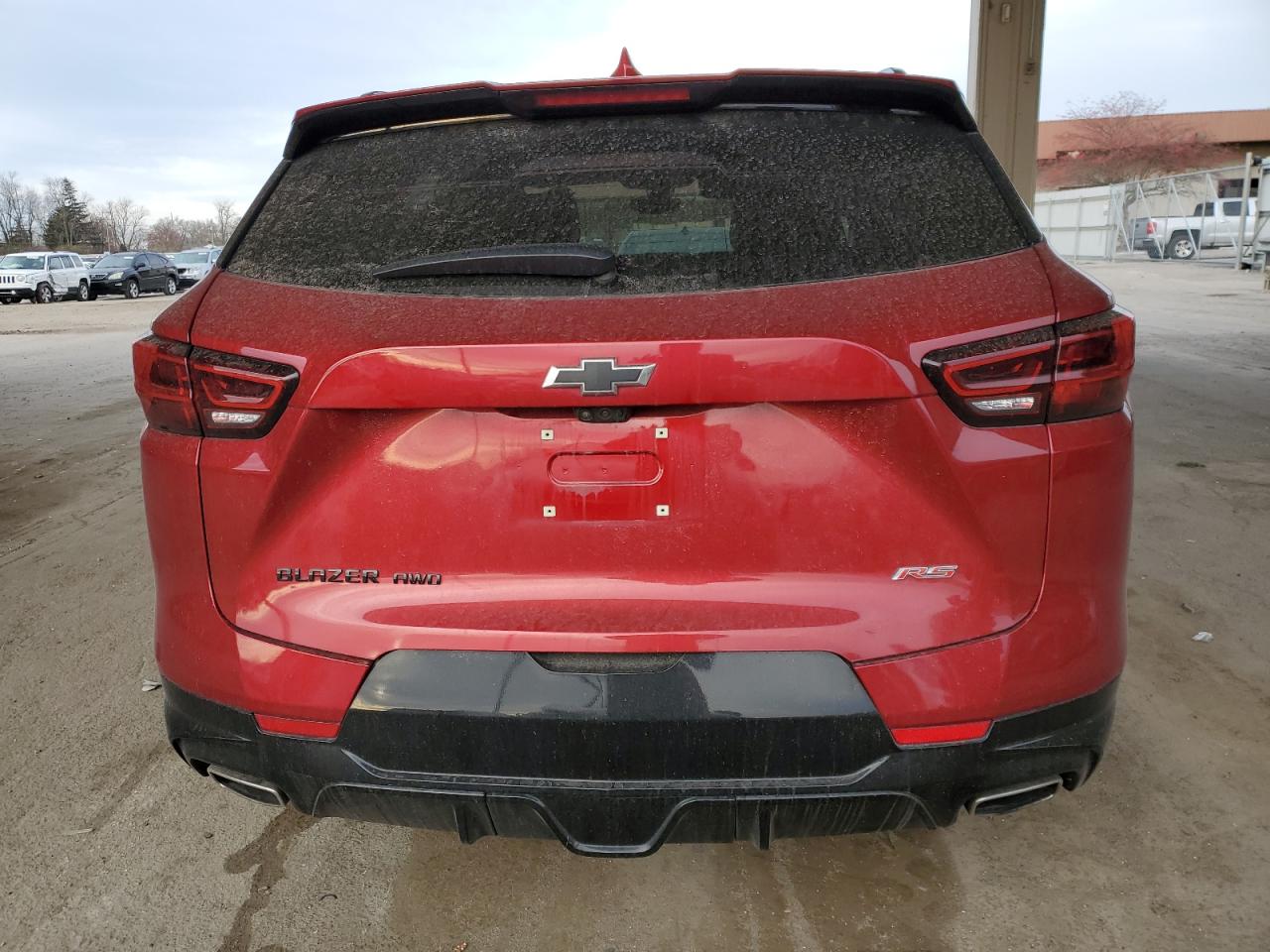 2023 Chevrolet Blazer VIN 3GNKBKRS2PS143058 Copart auction photo, front end / side damage thumbnail 6