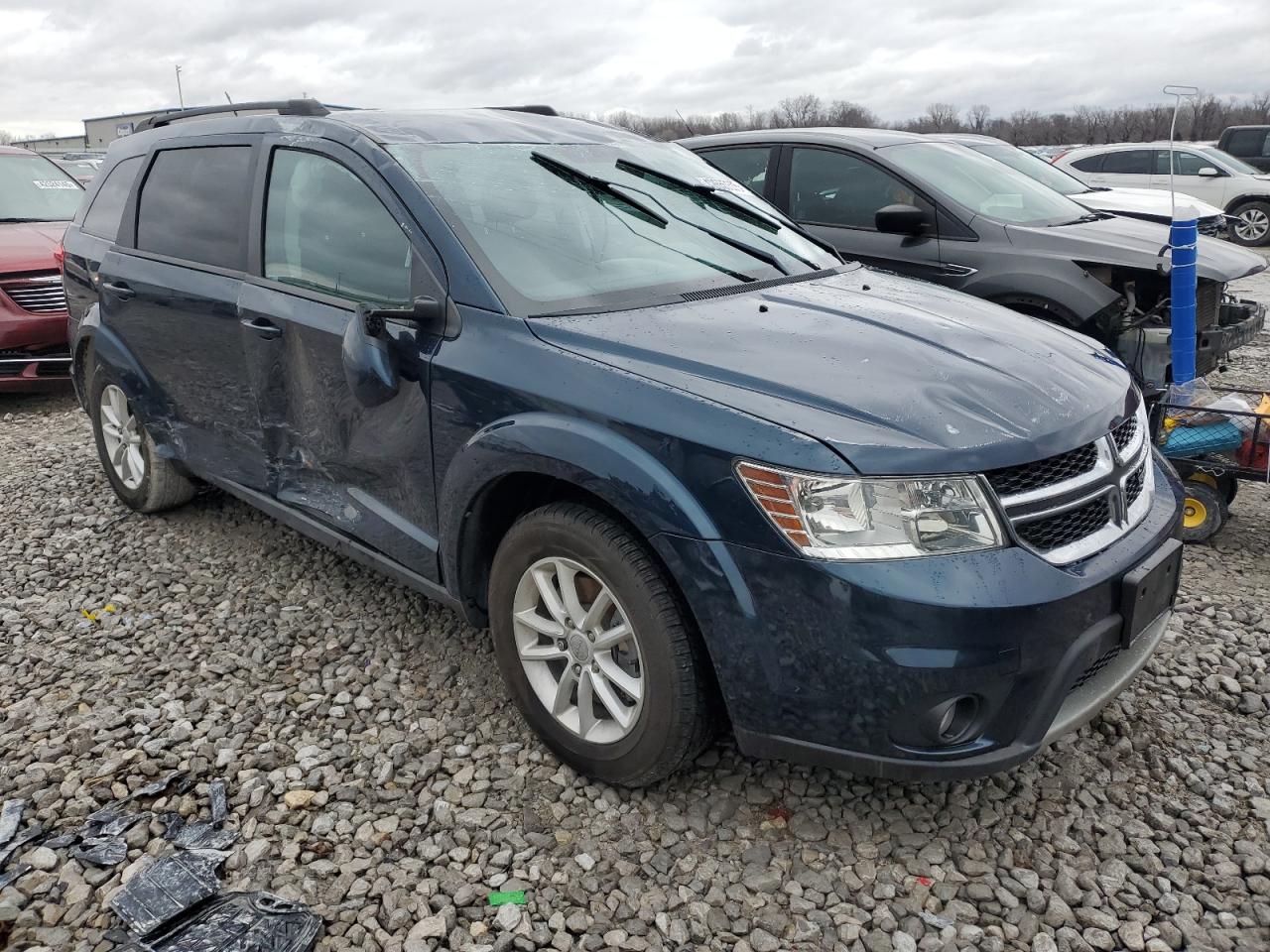 2013 Dodge Journey VIN 3C4PDCBG4DT587472 Copart auction photo, all over damage thumbnail 4