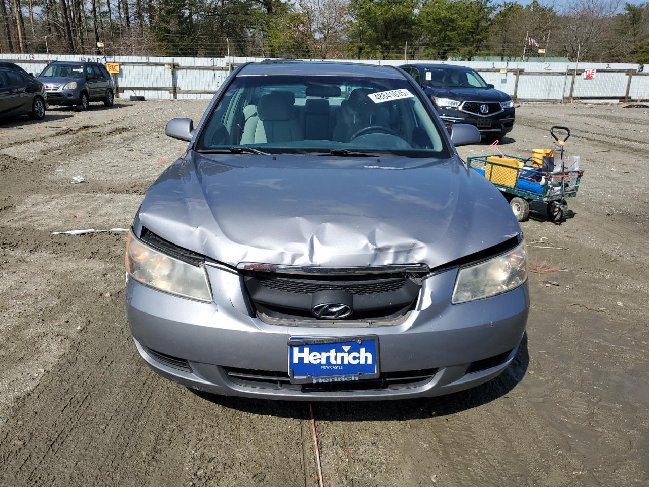 2008 Hyundai Sonata VIN 5NPET46F18H314447 Copart auction photo, front end damage thumbnail 5