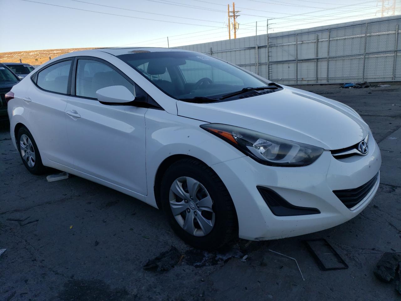 2016 Hyundai Elantra VIN 5NPDH4AE1GH764643 Copart auction photo, vandalism / rear end damage thumbnail 4
