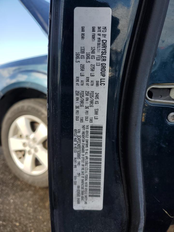 2013 Dodge Journey VIN 3C4PDCAB5DT630805 Copart auction photo, rear end damage thumbnail 13