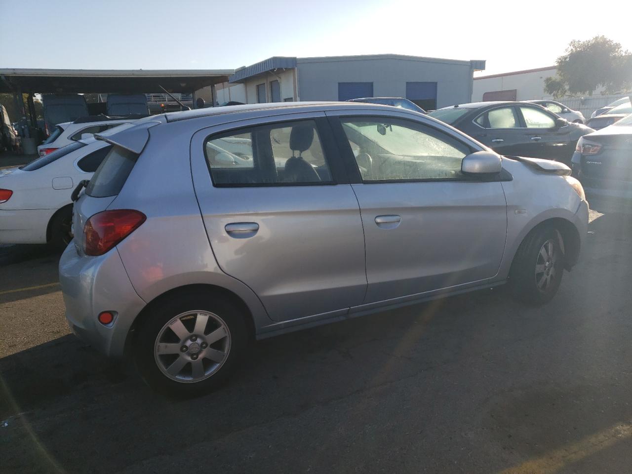 2015 Mitsubishi Mirage VIN ML32A4HJ1FH059212 Copart auction photo, front end damage thumbnail 3