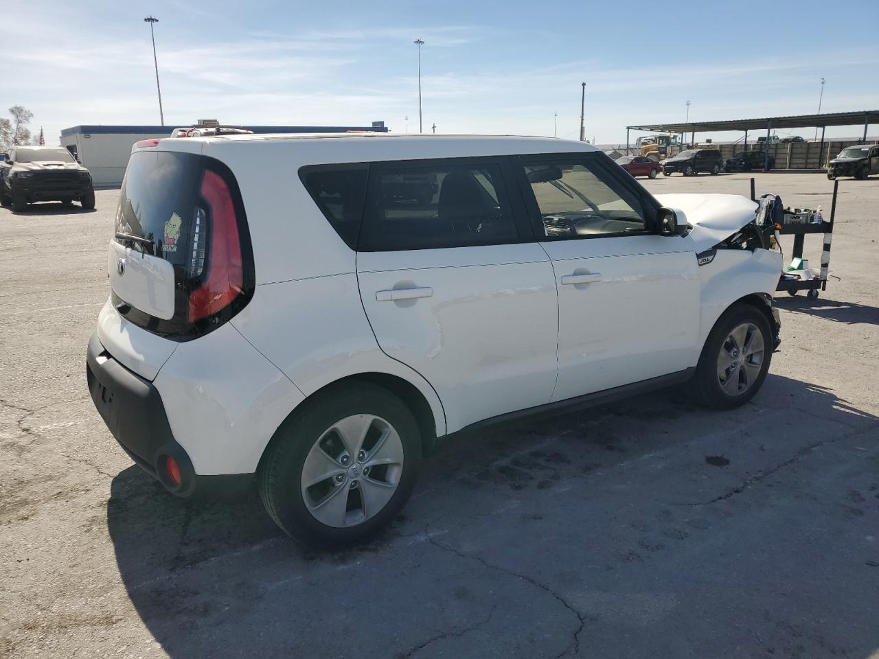 2016 KIA Soul VIN KNDJN2A28G7394351 Copart auction photo, front end / mechanical damage thumbnail 3