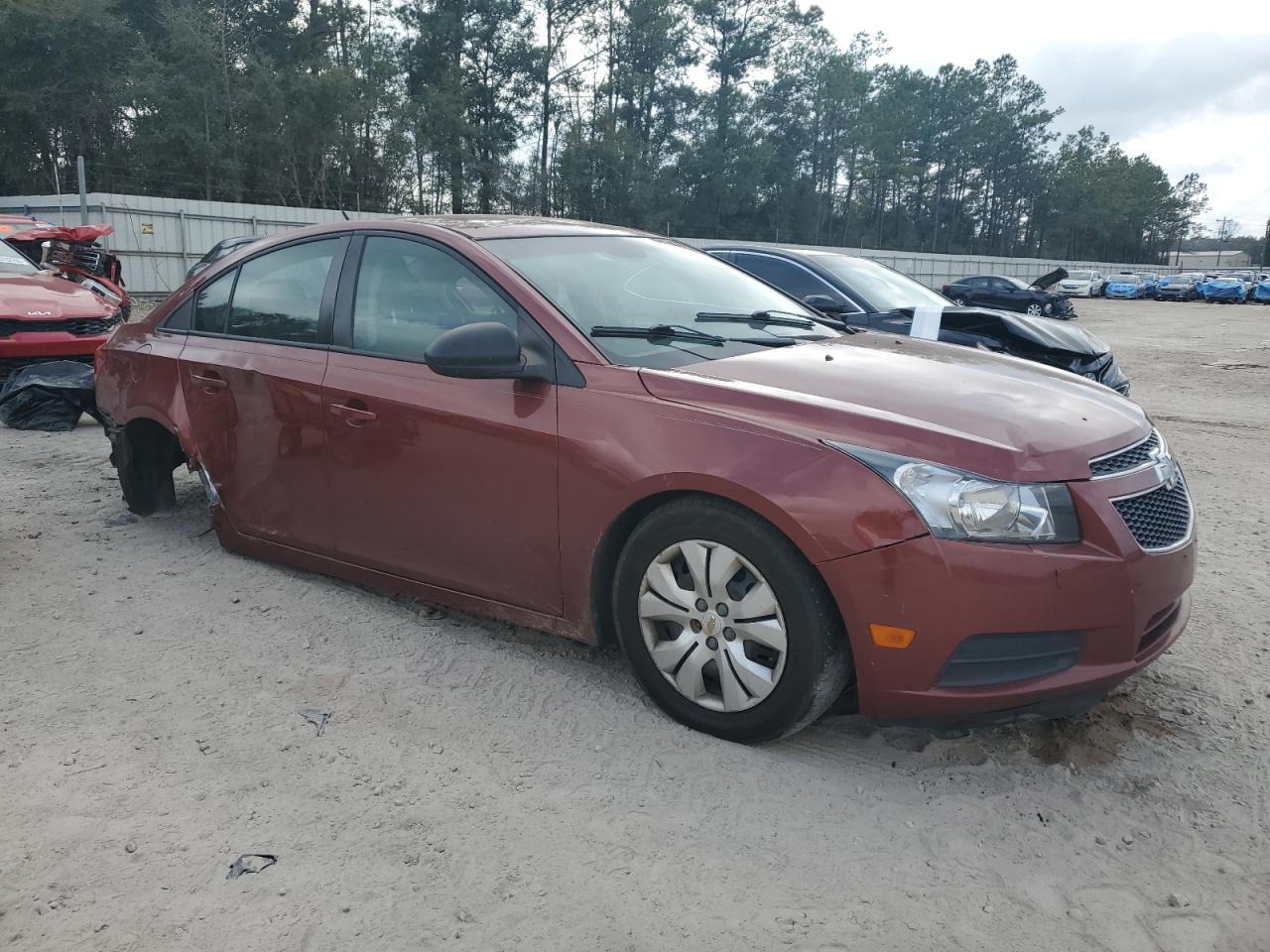 2013 Chevrolet Cruze VIN 1G1PA5SH2D7211072 Copart auction photo, rear end / side damage thumbnail 4
