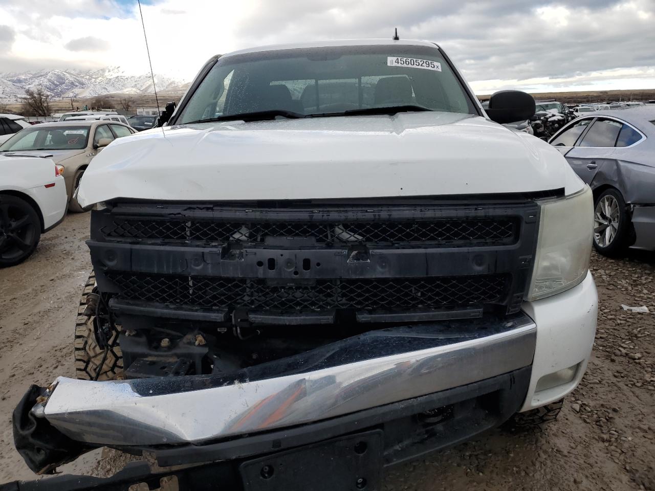 2008 Chevrolet Silverado VIN 1GCEK19JX8Z281488 Copart auction photo, front end / side damage thumbnail 5