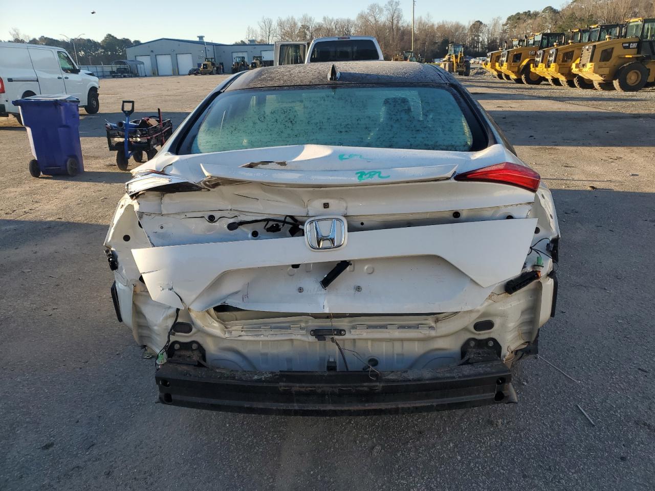 2020 Honda Civic VIN 19XFC1F71LE207911 Copart auction photo, rear end / frame damage damage thumbnail 6