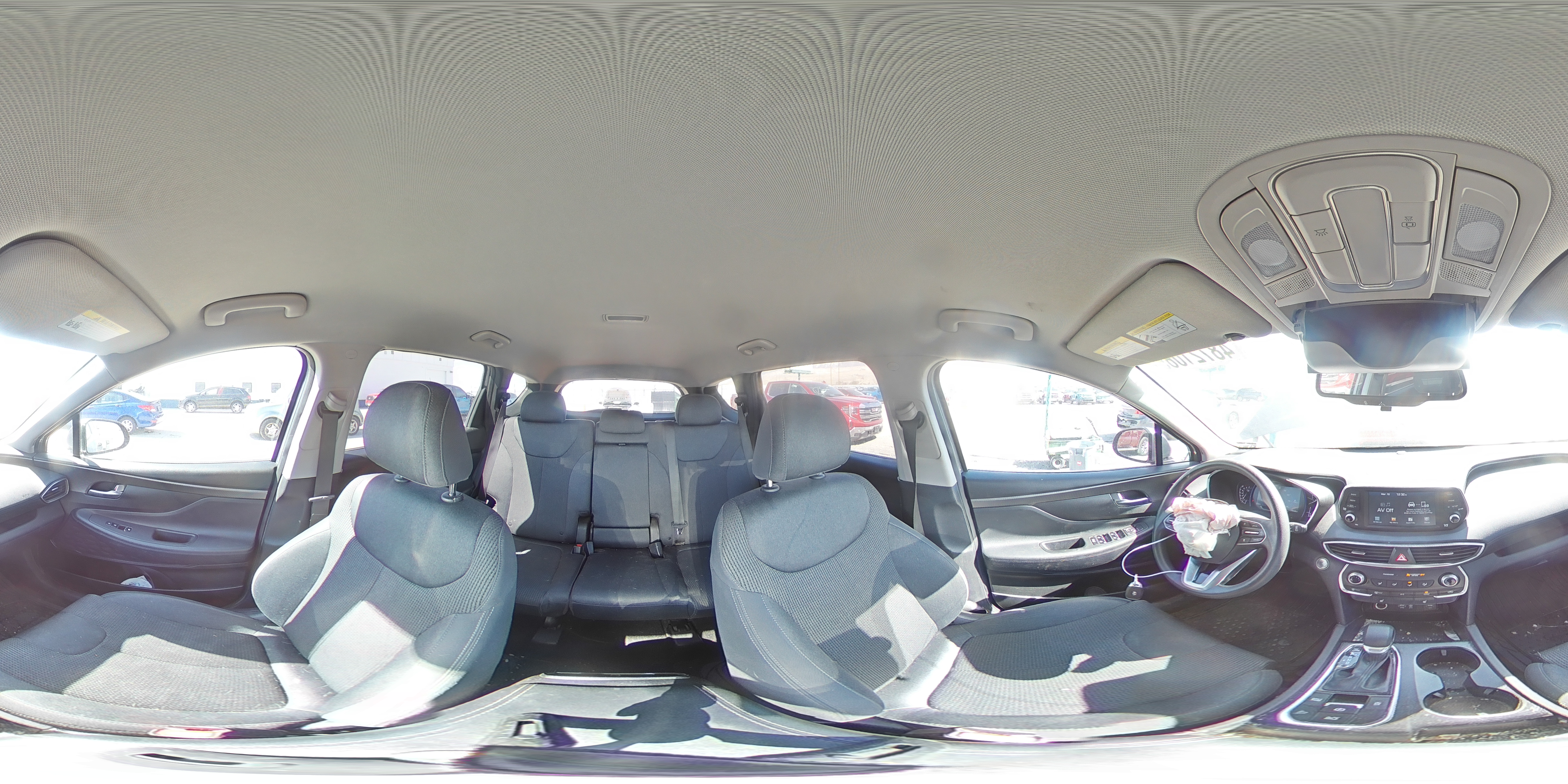 2019 Hyundai Santa Fe VIN 5NMS3CAD9KH076547 Copart auction photo, front end damage thumbnail 14