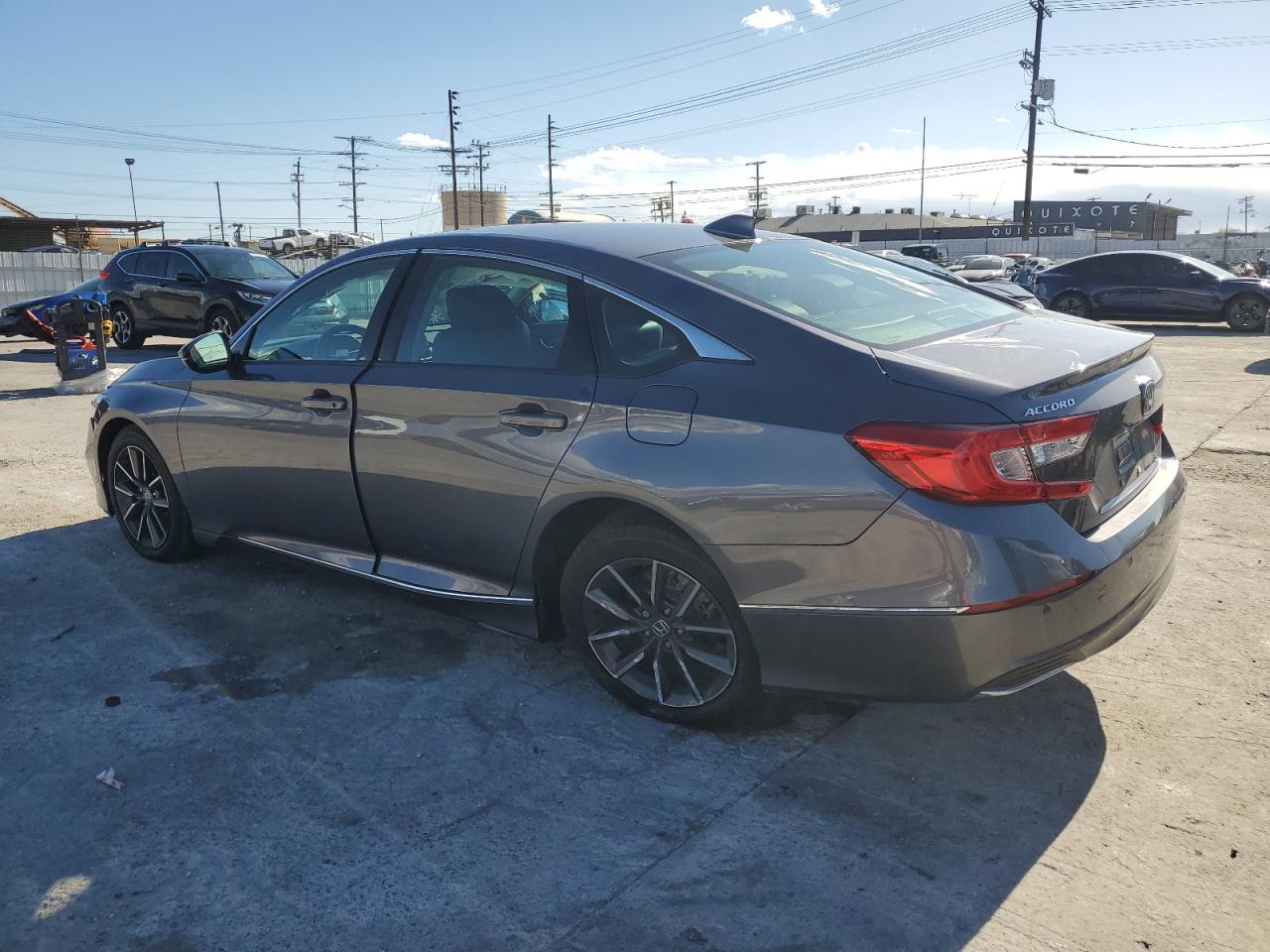 2022 Honda Accord VIN 1HGCV1F52NA009809 Copart auction photo, side damage thumbnail 2