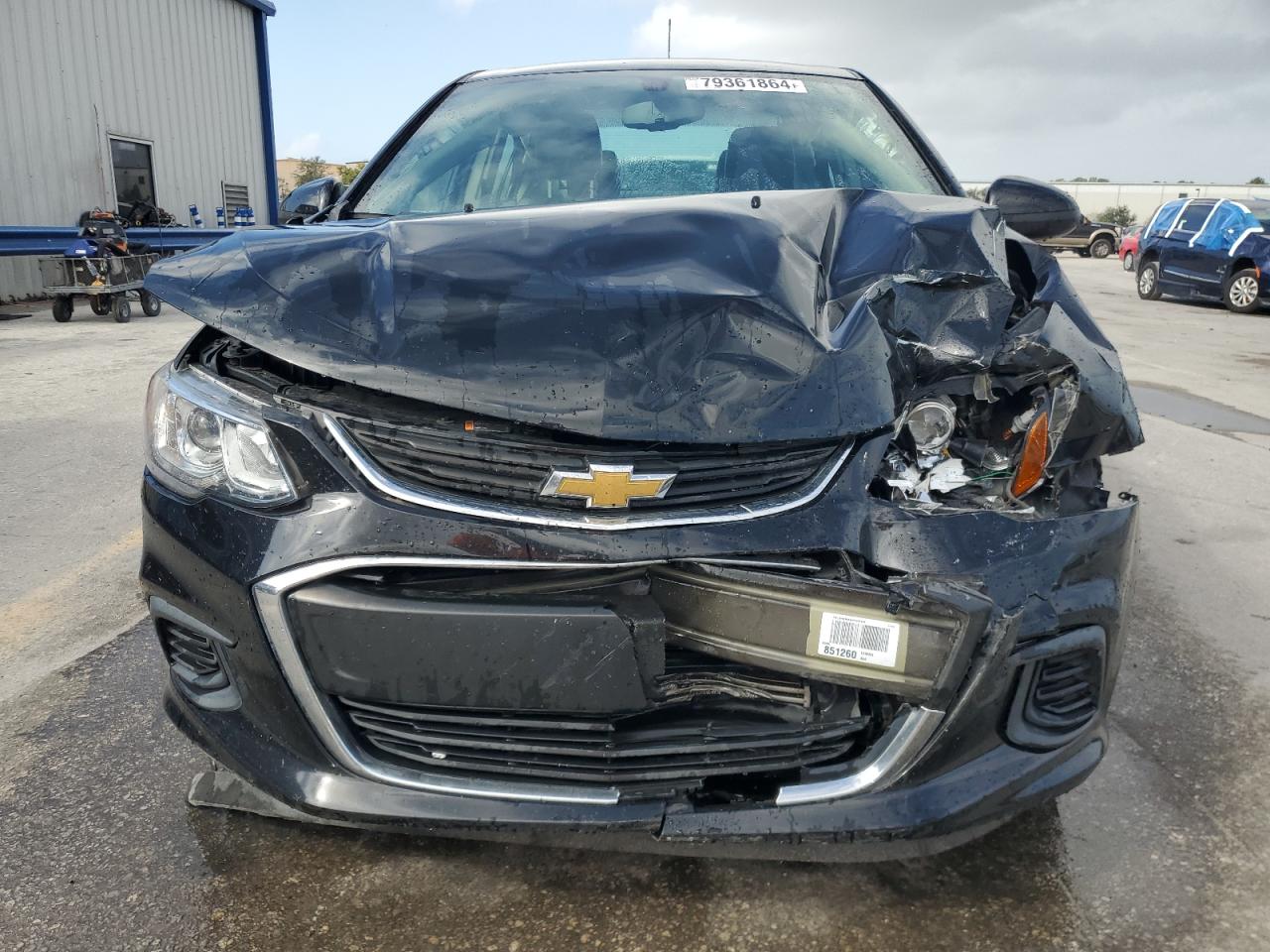 2020 Chevrolet Sonic VIN 1G1JF5SB4L4120176 Copart auction photo, front end / side damage thumbnail 5