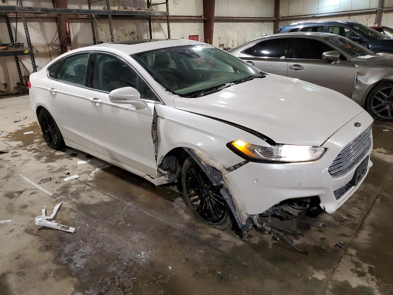 2015 Ford Fusion VIN 3FA6P0HD2FR188015 Copart auction photo, front end / undercarriage damage thumbnail 4