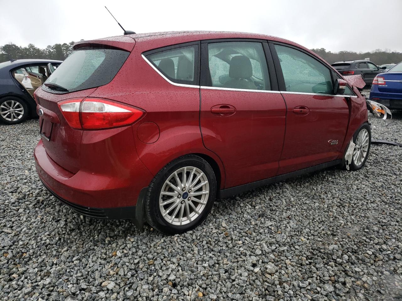 2013 Ford C-MAX VIN 1FADP5CUXDL555119 Copart auction photo, front end damage thumbnail 3