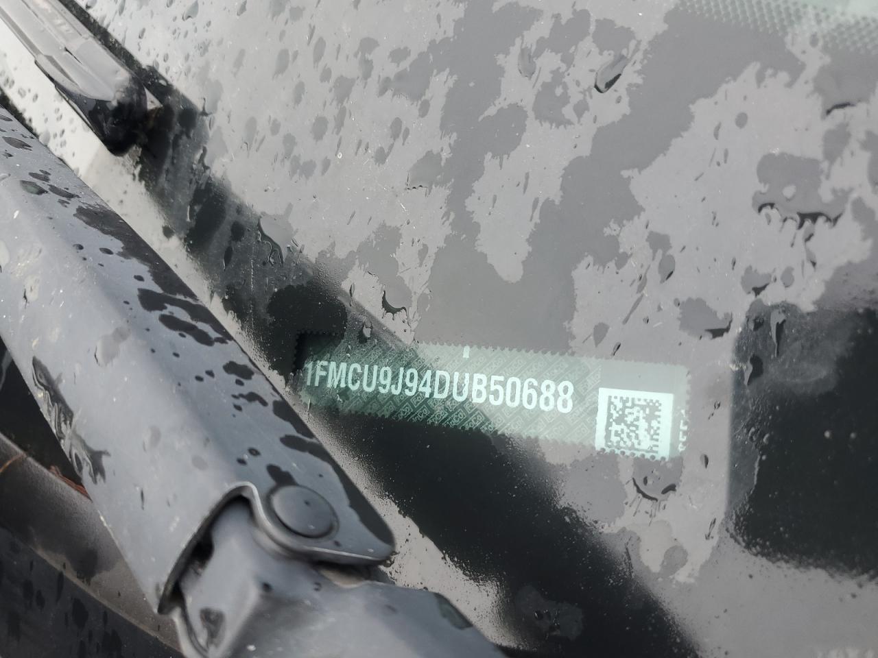 2013 Ford Escape VIN 1FMCU9J94DUB50688 Copart auction photo, side / rear end damage thumbnail 14