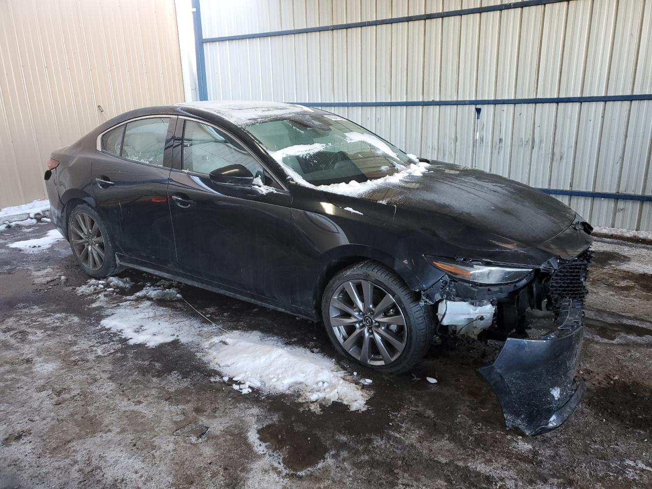 2019 Mazda 3 VIN 3MZBPAEM4KM105014 Copart auction photo, front end damage thumbnail 4