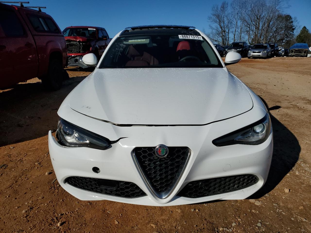 2021 Alfa Romeo Giulia VIN ZARFAMBN2M7640415 Copart auction photo, all over damage thumbnail 5
