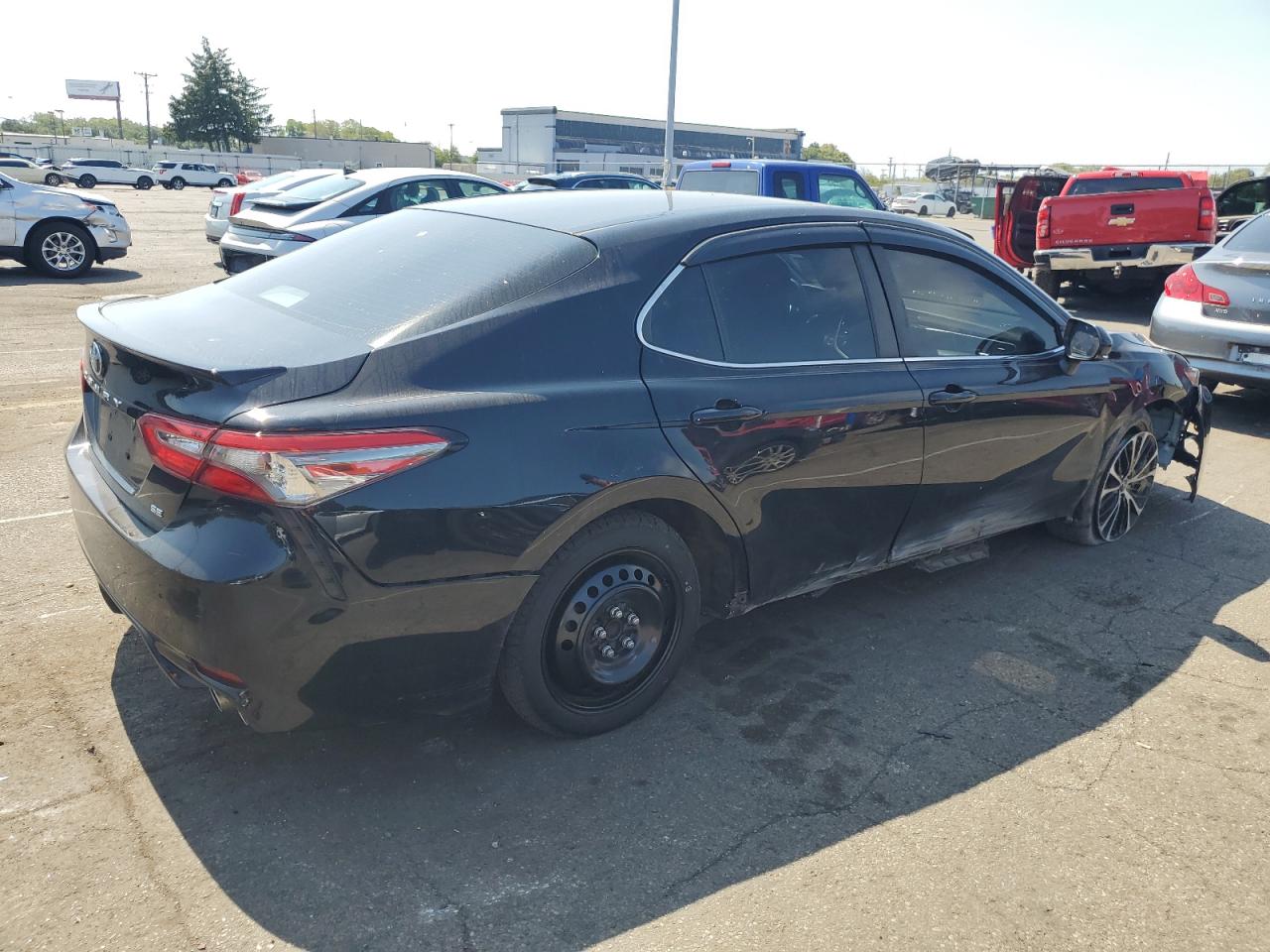 2018 Toyota Camry VIN JTNB11HK1J3026684 Copart auction photo, all over damage thumbnail 3