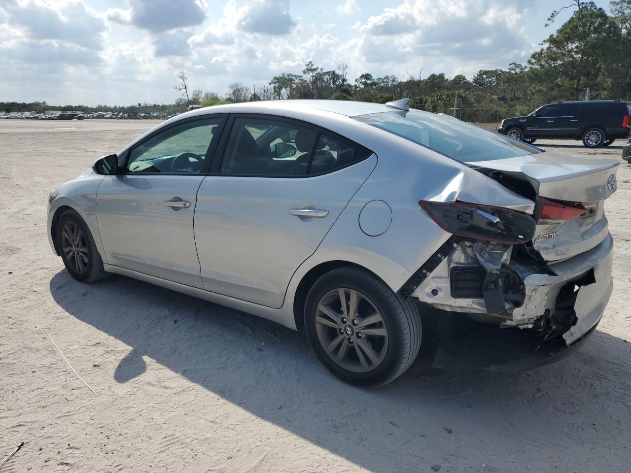 2018 Hyundai Elantra VIN 5NPD84LF8JH333052 Copart auction photo, rear end / minor dent/scratches damage thumbnail 2