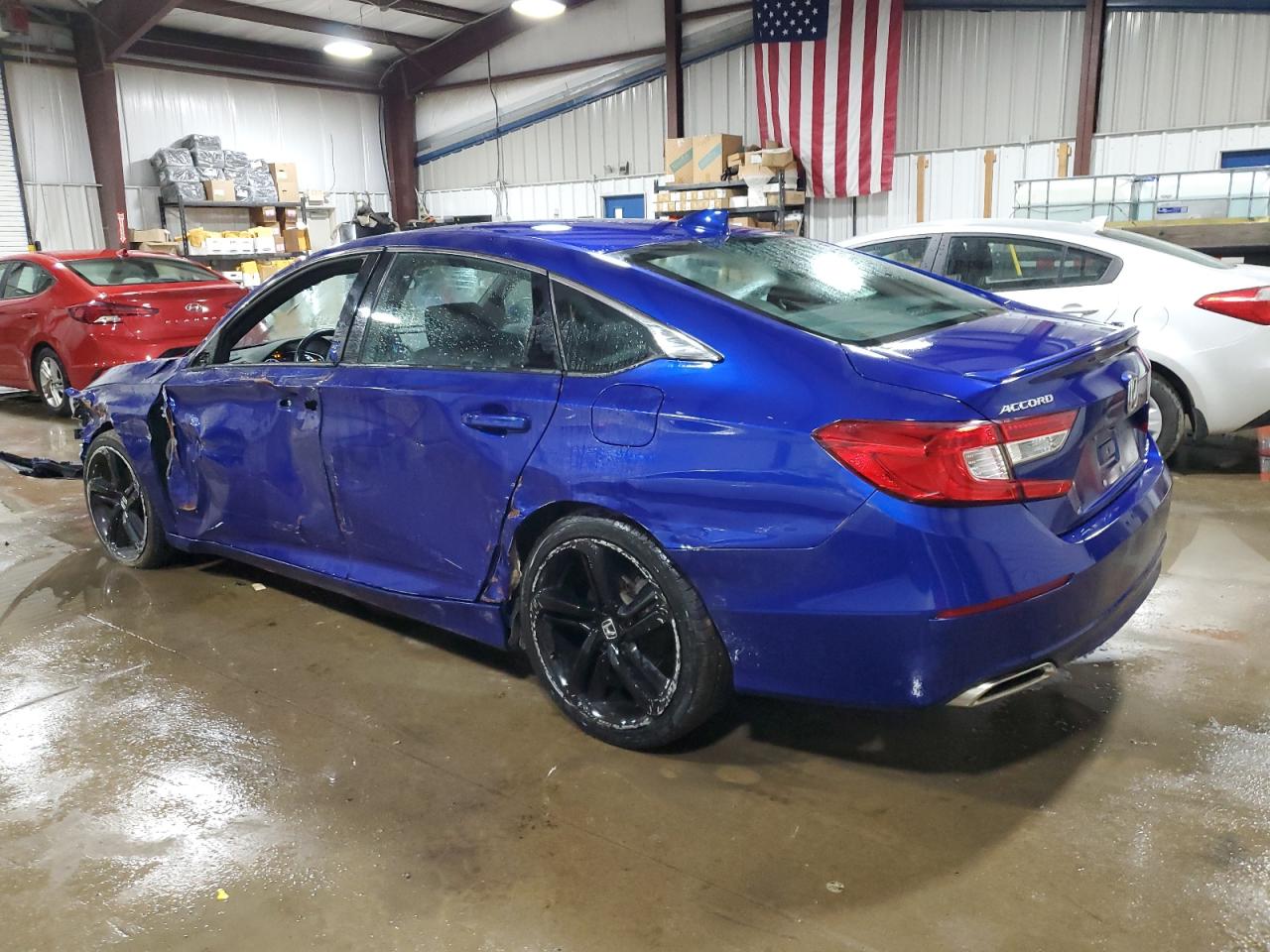 2020 Honda Accord VIN 1HGCV1F38LA158088 Copart auction photo, front end / side damage thumbnail 2