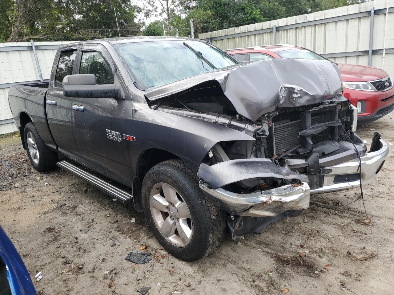 2014 RAM 1500 VIN 1C6RR7GM0ES328052 Copart auction photo, front end damage thumbnail 4