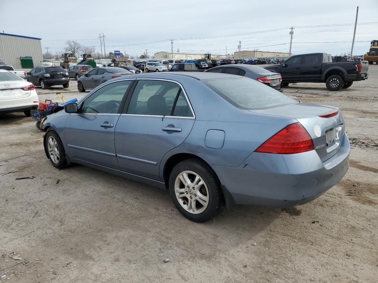 2007 Honda Accord VIN 1HGCM56327A206104 Copart auction photo, front end / side damage thumbnail 2