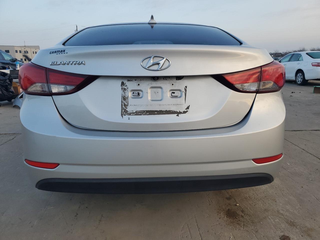 2016 Hyundai Elantra VIN KMHDH4AE9GU512169 Copart auction photo, front end / hail damage thumbnail 6