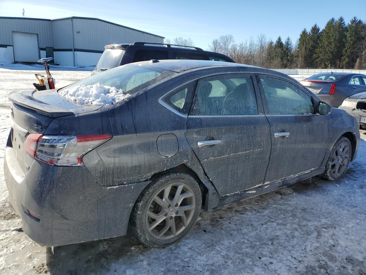 2014 Nissan Sentra VIN 3N1AB7AP1EY299081 Copart auction photo, side / rear end damage thumbnail 3