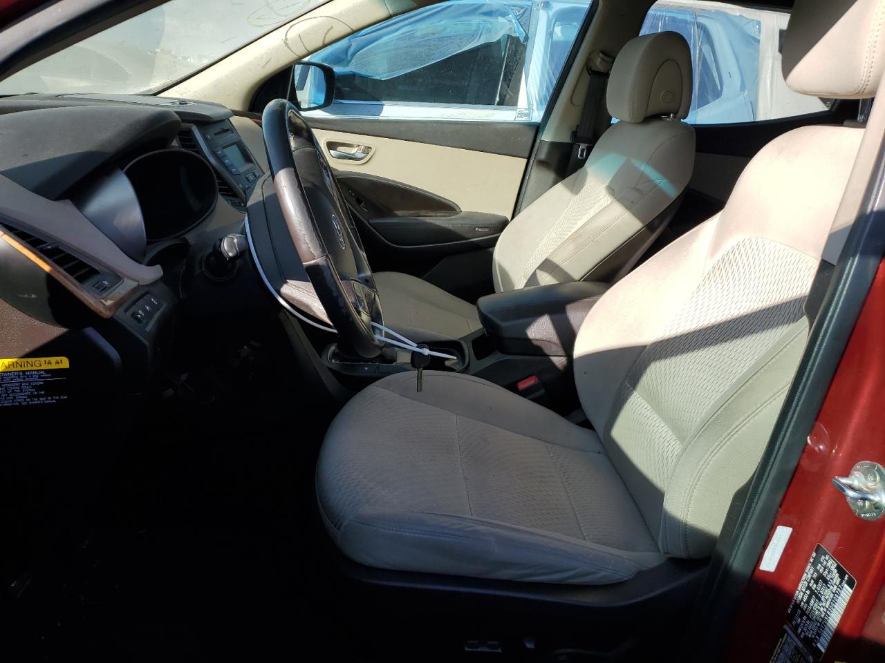 2013 Hyundai Santa Fe VIN 5XYZU3LB3DG109787 Copart auction photo, front end damage thumbnail 7