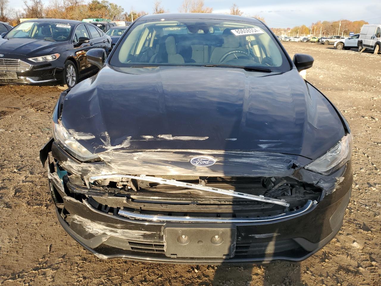 2020 Ford Fusion VIN 3FA6P0HD1LR257594 Copart auction photo, front end / rear end damage thumbnail 5
