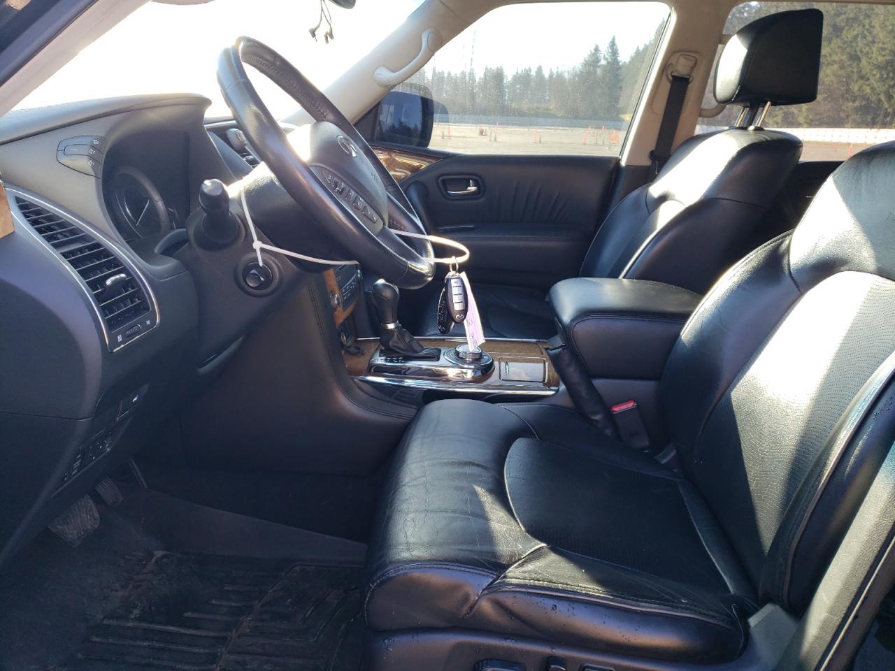 2012 Infiniti QX56 VIN JN8AZ2NE3C9021696 Copart auction photo, front end damage thumbnail 7