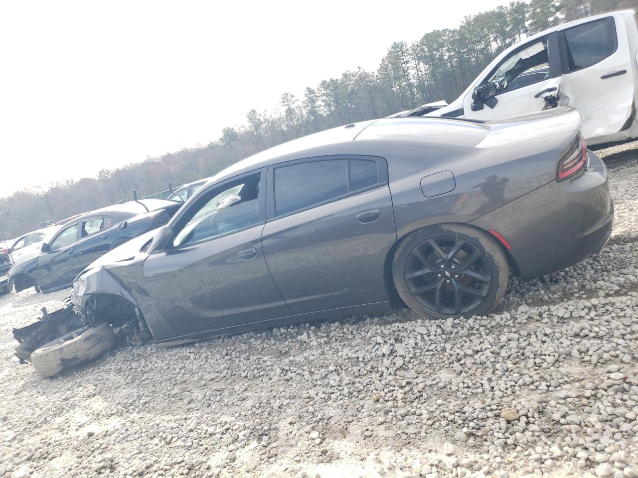 2018 Dodge Charger VIN 2C3CDXBGXJH234586 Copart auction photo, front end / undercarriage damage thumbnail 2
