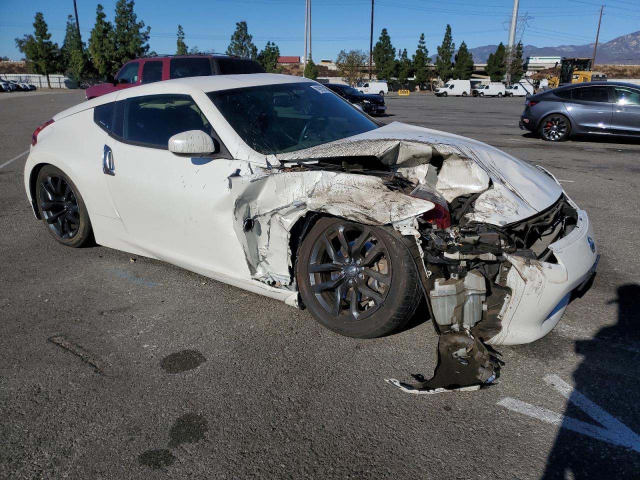 2019 Nissan 370Z VIN JN1AZ4EH4KM420570 Copart auction photo, all over damage thumbnail 4