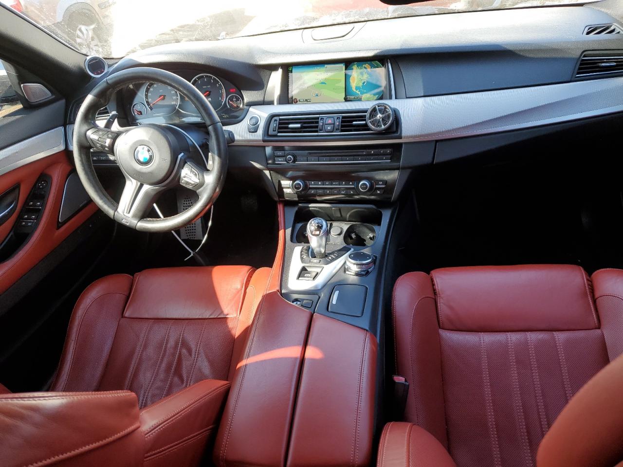 2015 BMW M5 VIN WBSFV9C51FD594664 Copart auction photo, rear end damage thumbnail 8