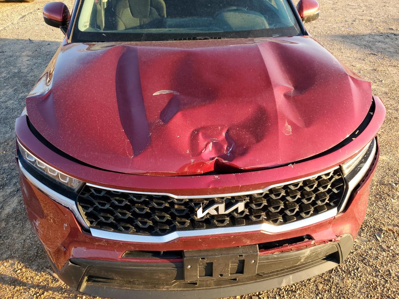 2022 KIA Sorento VIN 5XYRGDLC4NG108722 Copart auction photo, front end / undercarriage damage thumbnail 14