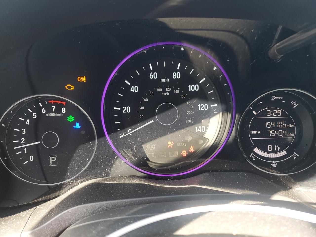 2016 Honda HR-V VIN 3CZRU5H74GM724222 Copart auction photo, front end damage thumbnail 9