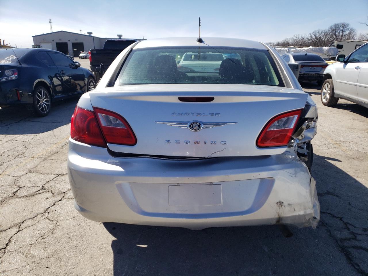2010 Chrysler Sebring VIN 1C3CC4FB7AN126031 Copart auction photo, rear end / hail damage thumbnail 6