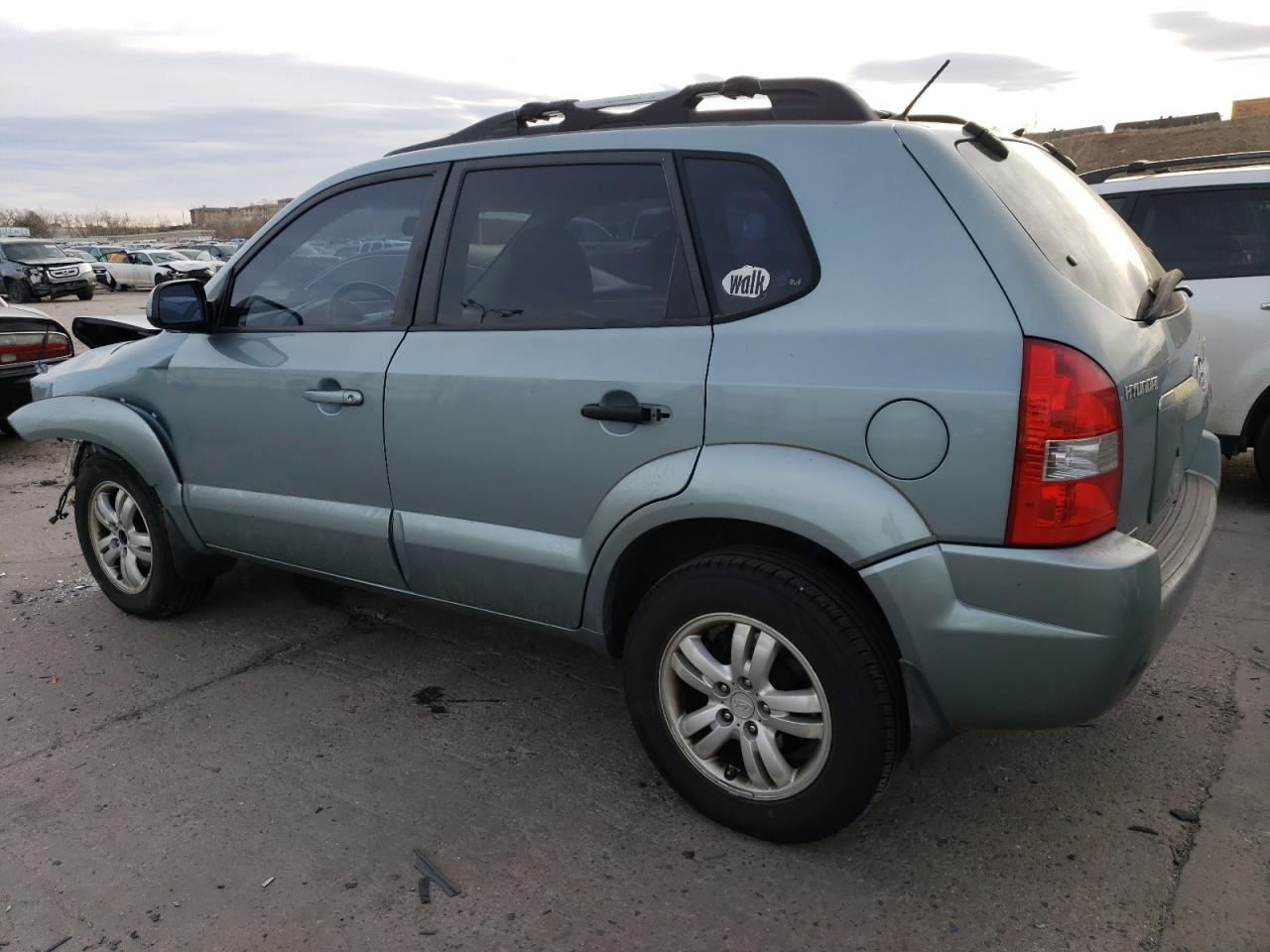 2006 Hyundai Tucson VIN KM8JN72D06U439520 Copart auction photo, front end / hail damage thumbnail 2