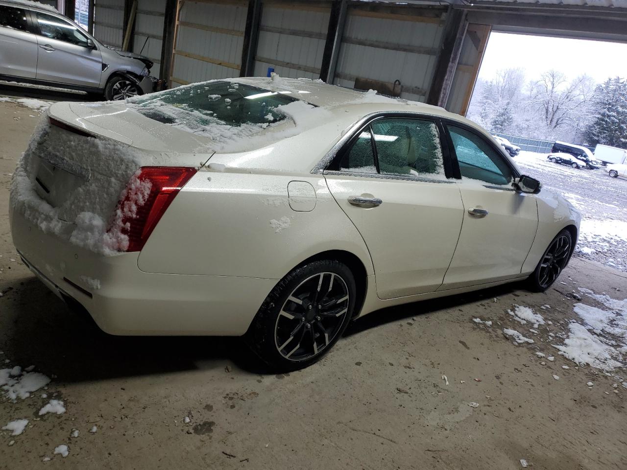 2014 Cadillac CTS VIN 1G6AR5S38E0123750 Copart auction photo, all over / side damage thumbnail 3