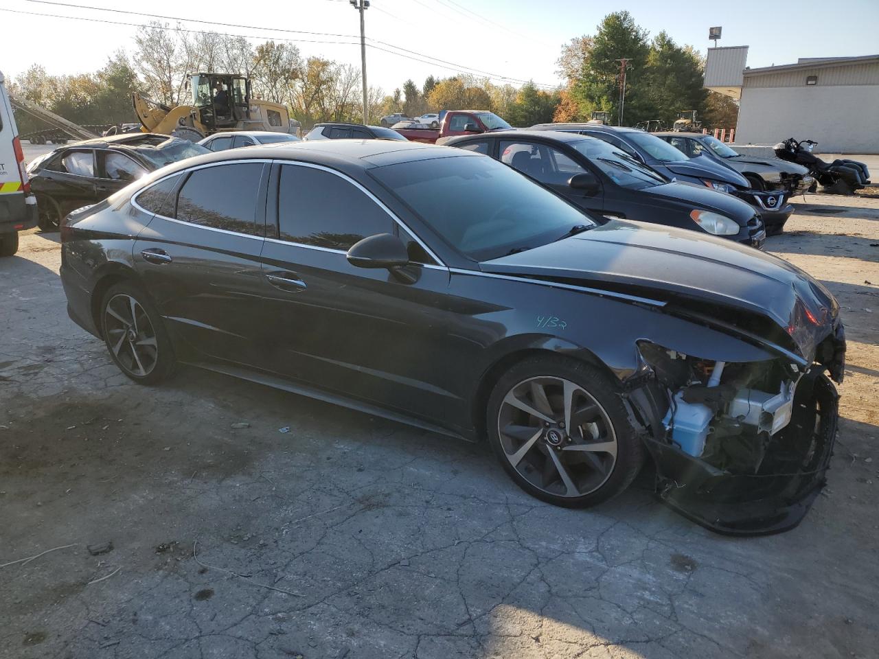 2022 Hyundai Sonata VIN 5NPEJ4J21NH141874 Copart auction photo, front end damage thumbnail 4
