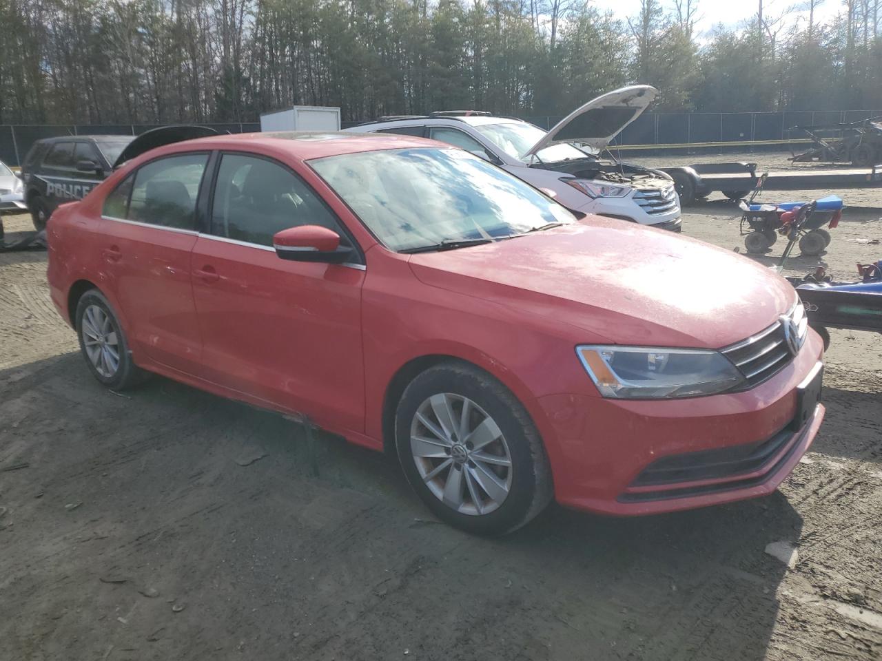 2015 Volkswagen Jetta VIN 3VW3A7AJ3FM265766 Copart auction photo, side damage thumbnail 4