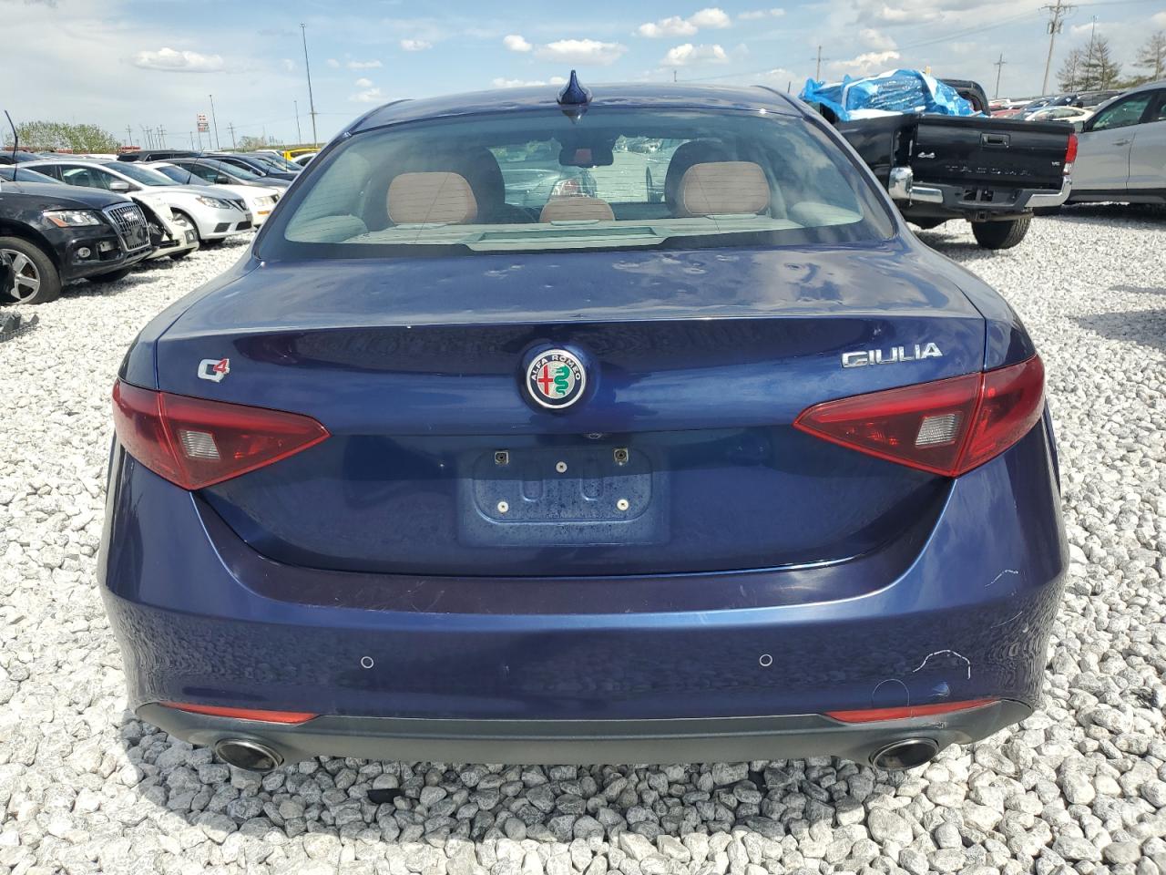 2017 Alfa Romeo Giulia VIN ZARFAEDN9H7536870 Copart auction photo, front end / hail damage thumbnail 6
