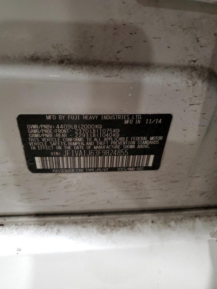 2015 Subaru WRX VIN JF1VA1J63F9824855 Copart auction photo, front end damage thumbnail 13