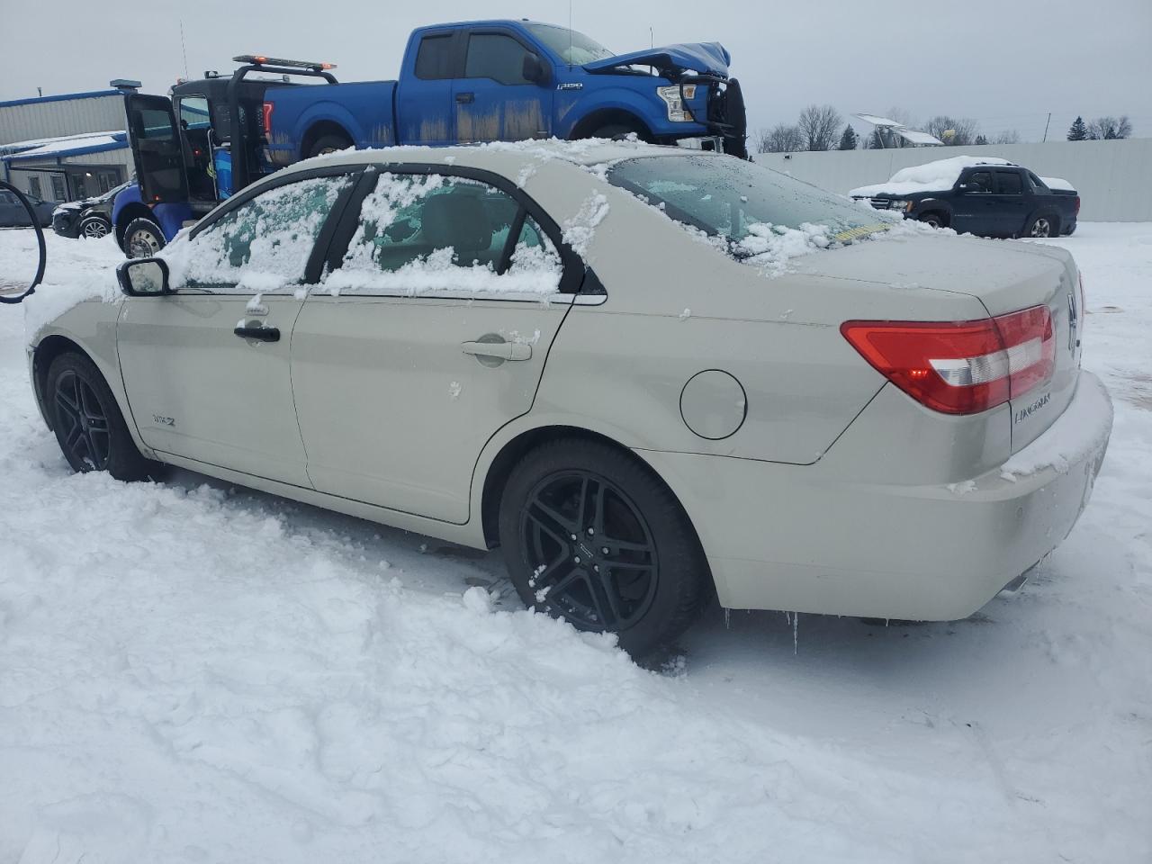 2008 Lincoln MKZ VIN 3LNHM28T08R618072 Copart auction photo, side / front end damage thumbnail 2