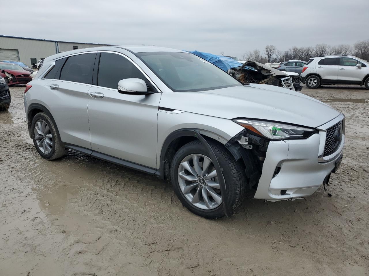2020 Infiniti QX50 VIN 3PCAJ5M14LF106717 Copart auction photo, all over / undercarriage damage thumbnail 4