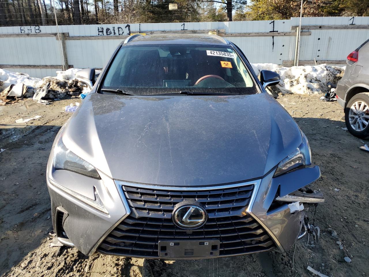 2021 Lexus NX VIN JTJGARDZ5M2260474 Copart auction photo, front end damage thumbnail 5