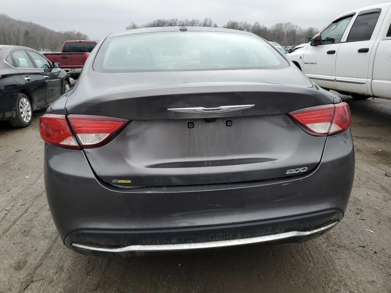 2015 Chrysler 200 VIN 1C3CCCAB4FN695606 Copart auction photo, front end / side damage thumbnail 6