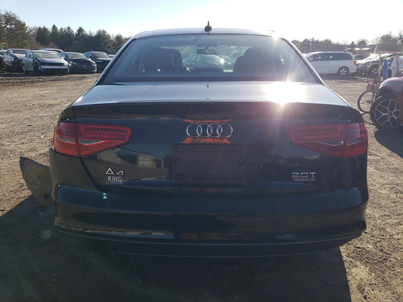 2015 Audi A4 VIN WAUBFAFL5FN025872 Copart auction photo, rear end damage thumbnail 6