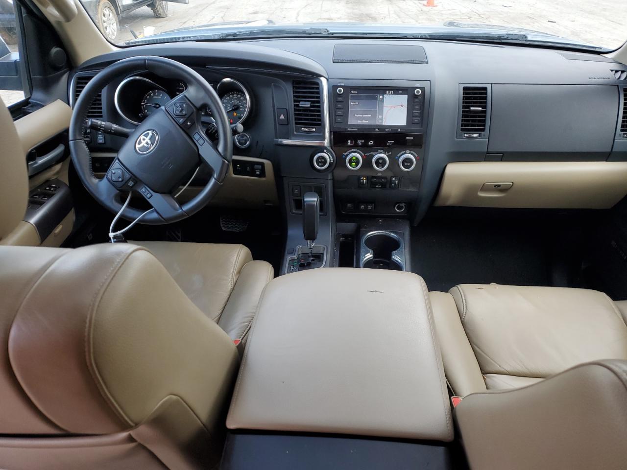 2021 Toyota Sequoia VIN 5TDFY5A10MS075551 Copart auction photo, vandalism damage thumbnail 8