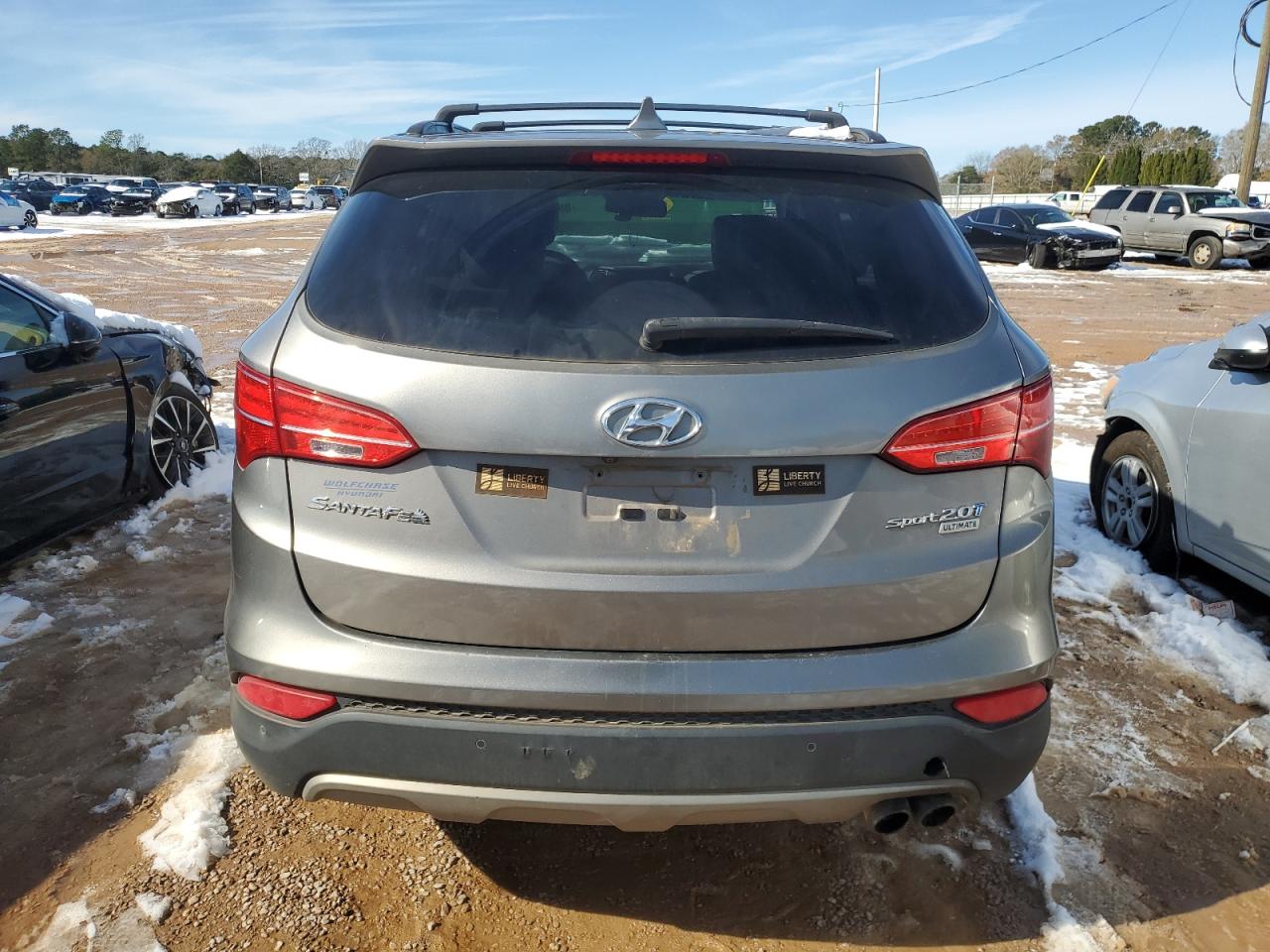 2015 Hyundai Santa Fe VIN 5XYZW4LAXFG259597 Copart auction photo, front end damage thumbnail 6